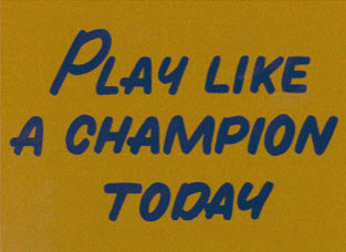 Play Like a Champion Today Builds Character